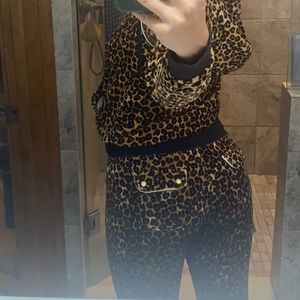 Juicy Couture Leopard Velour Joggers